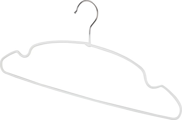 Изображение товара Набор металлических вешалок-плечиков Рыжий кот 107902 (10шт, белый)