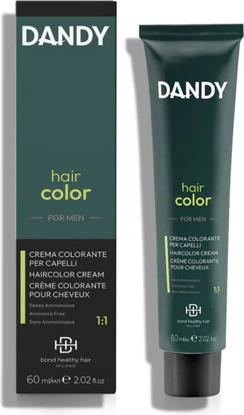 Изображение товара Крем-краска для волос Dandy Hair Color Безаммиачный мужской краситель тон 0.18 (60мл)