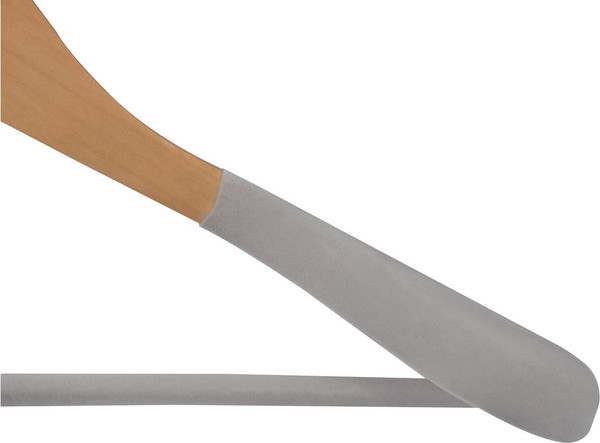 Изображение товара Набор деревянных вешалок-плечиков Leonord 107885 (2шт, светлое дерево)