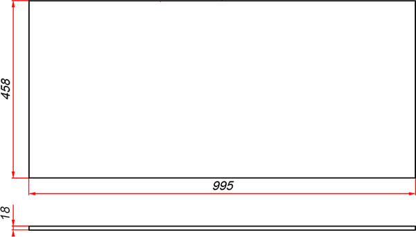 Изображение товара Столешница для тумбы в ванную ЗОВ CLDSP18W995458 (белый)