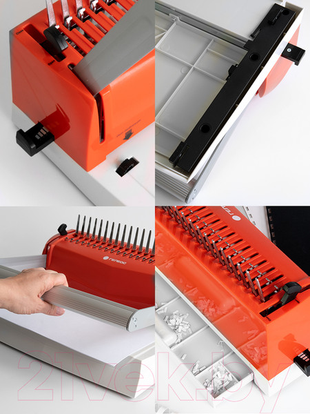 Изображение товара Брошюровщик Гелеос БП16пбк (белый/красный)