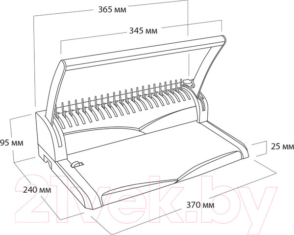 Изображение товара Брошюровщик Гелеос БП-13+ / БП13пбк (белый/красный)