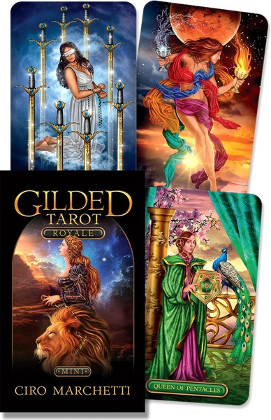 Изображение товара Гадальные карты Llewellyn Gilded Tarot Royale Mini Cards / LW069