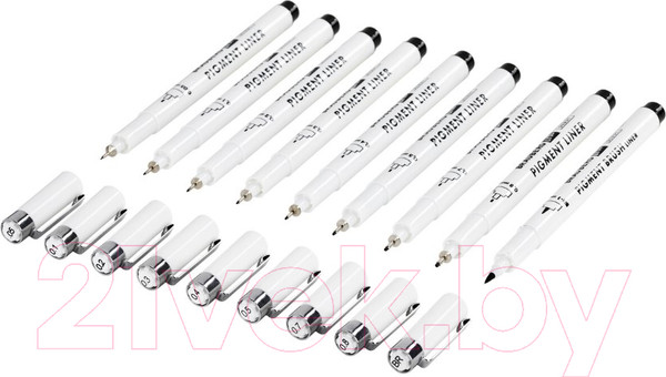 Изображение товара Набор капиллярных ручек Brauberg Art Debut / 143944 (9шт, черный)