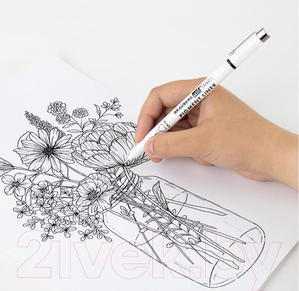 Изображение товара Набор капиллярных ручек Brauberg Art Debut / 143944 (9шт, черный)