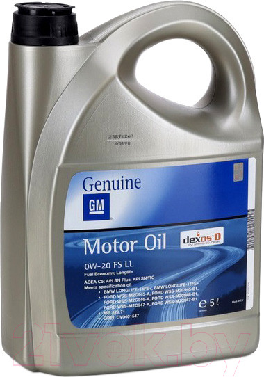 Изображение товара Моторное масло GM Opel DEXOS D 0W20 FS LL / 93160358 (5л)