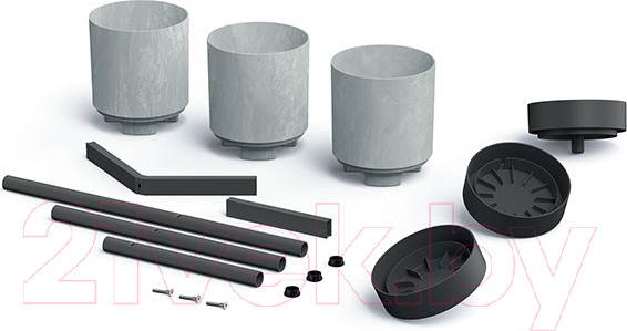 Изображение товара Стойка для цветов Prosperplast Bloomie Stand / IKD3L-422U (бетон)