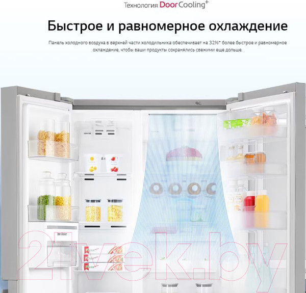 Изображение товара Холодильник с морозильником LG GC-Q257CBFV