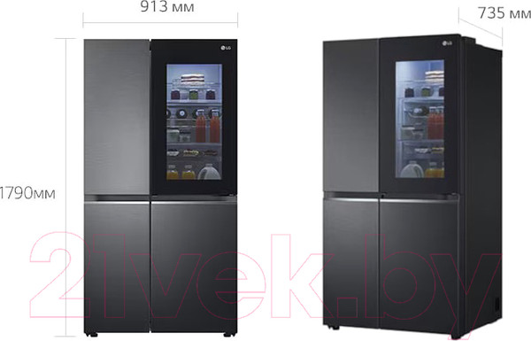 Изображение товара Холодильник с морозильником LG GC-Q257CBFV