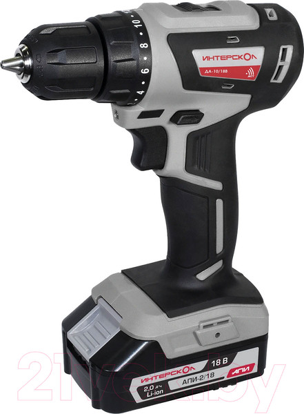 Изображение товара Аккумуляторная дрель-шуруповерт Интерскол ДА-10/18В (709.2.2.70)