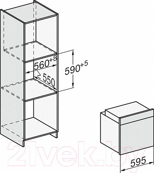 Изображение товара Электрический духовой шкаф Miele H 7660 BP OBSW (черный обсидиан)