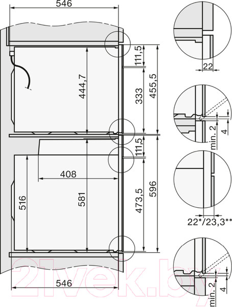 Изображение товара Электрический духовой шкаф Miele H 7660 BP OBSW (черный обсидиан)
