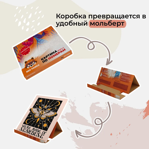 Изображение товара Картина по номерам Red Panda Сотканный из звездной пыли p55946