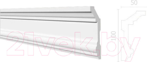 Изображение товара Плинтус потолочный Decor-Dizayn DD503 (100x50x2000)