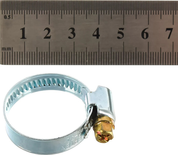 Изображение товара Набор хомутов червячных СибрТех Металлический / 47658 (2шт)