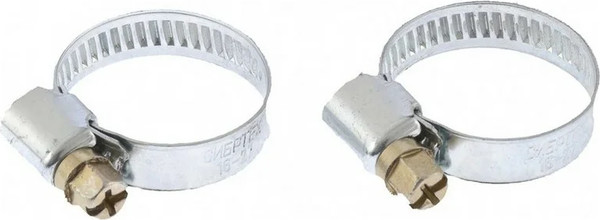 Изображение товара Набор хомутов червячных СибрТех Металлический / 47658 (2шт)