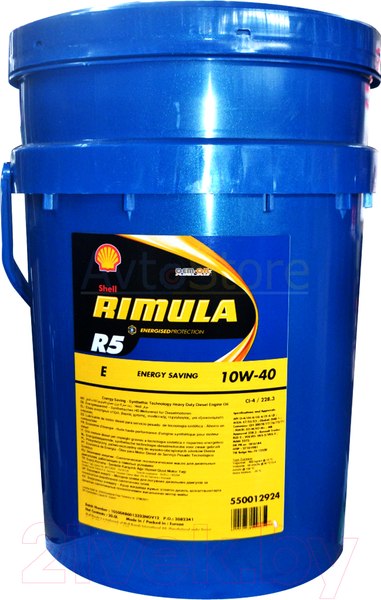 Изображение товара Моторное масло Shell Rimula R5 E 10W40 (20л)