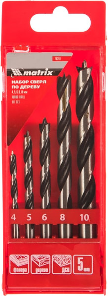 Изображение товара Набор сверл Matrix 70281