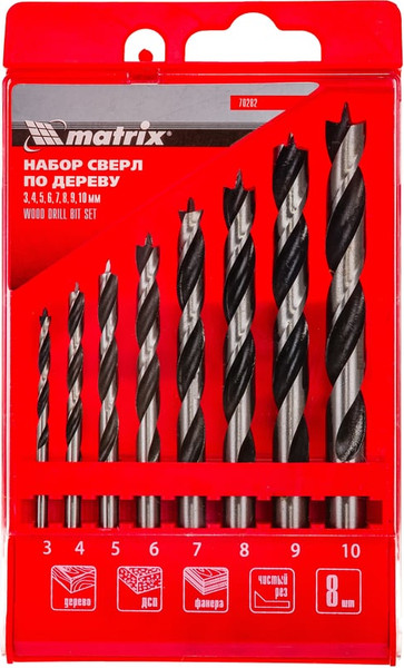 Изображение товара Набор сверл Matrix 70282