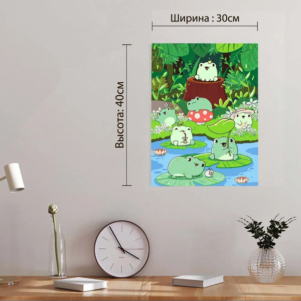 Изображение товара Картина по номерам Red Panda Лягушачье царство p55697