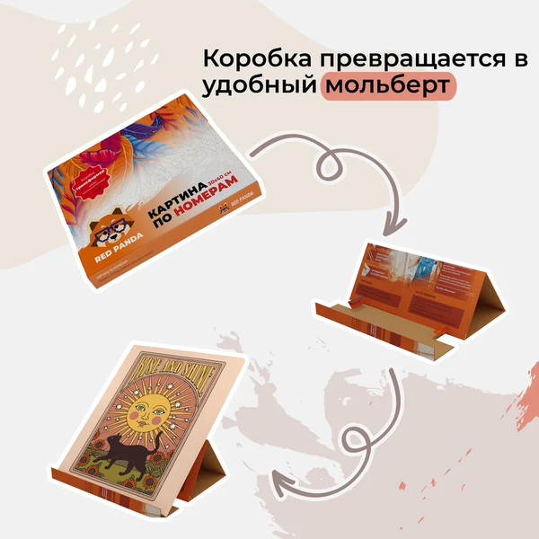 Изображение товара Картина по номерам Red Panda Вставай и сияй p56182