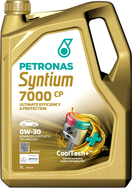 Изображение товара Моторное масло Petronas Syntium 7000 CP 0W30 C2 / 70701M12EU (5л)