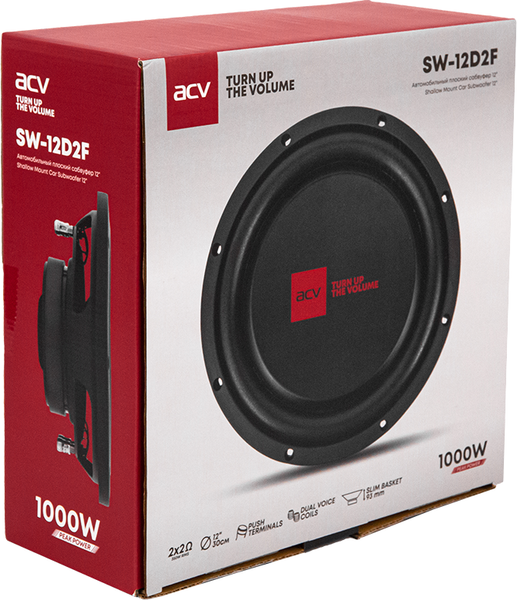 Изображение товара Головка сабвуфера ACV SW-12D2F