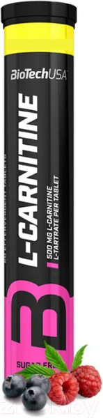 Изображение товара L-карнитин BioTechUSA Effervescent (500мг, черника-малина)