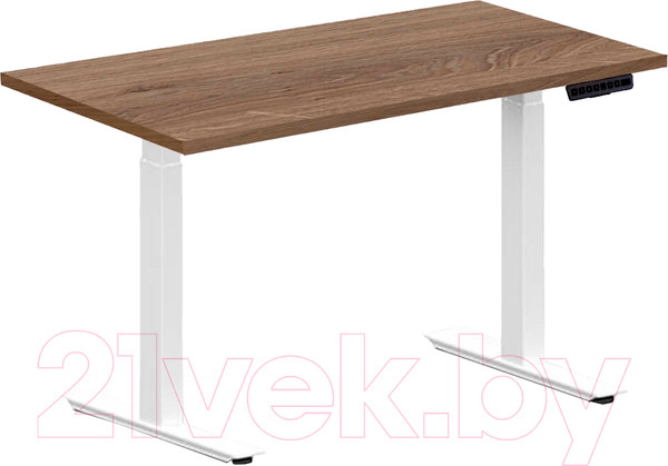 Изображение товара Стол с подъемным механизмом Fit Focus FTF-E Х-2 130x67.5x1.8 (белый/дуб денвер)