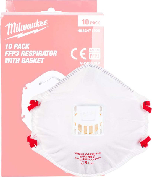 Изображение товара Респиратор Milwaukee FFP3 / 4932471906 (10шт)