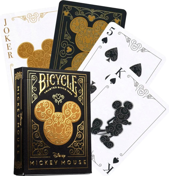 Изображение товара Игральные карты Bicycle Disney Mickey Standard / 10040300 (черный/золотой)