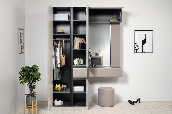 Изображение товара Тумба Mobi Сидней 16.156 (антрацит 0164/веллюто капучино AG 707 ПВХ)