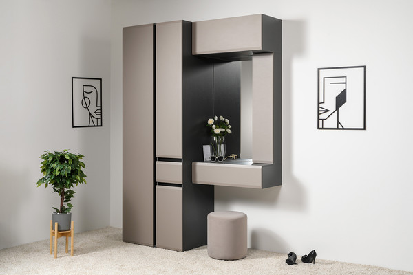 Изображение товара Тумба Mobi Сидней 16.156 (антрацит 0164/веллюто капучино AG 707 ПВХ)