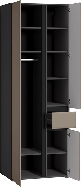 Изображение товара Шкаф Mobi Сидней 13.18 (антрацит 0164/веллюто капучино AG 707)