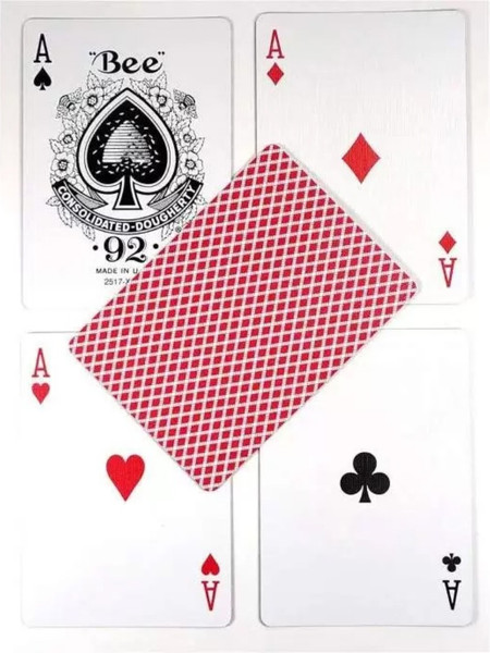 Изображение товара Игральные карты Bee Standard Index Red / 1004508-r