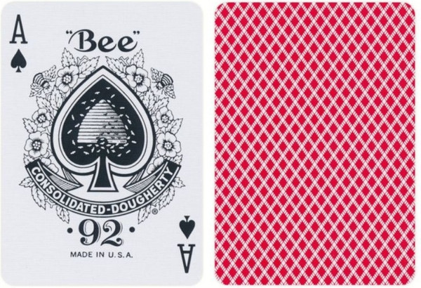 Изображение товара Игральные карты Bee Standard Index Red / 1004508-r
