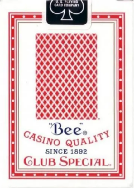 Изображение товара Игральные карты Bee Standard Index Red / 1004508-r