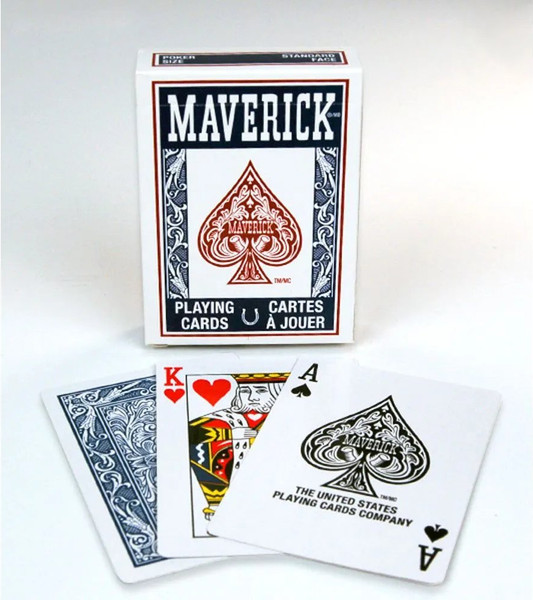 Изображение товара Игральные карты U.S. Games Systems Maverick Standard Index Blue / 1000703-b