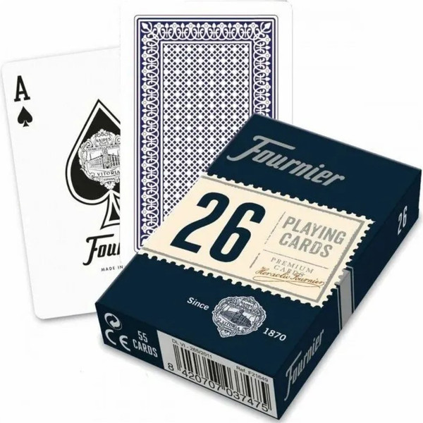 Изображение товара Игральные карты Fournier No 26. Bridge Size / F21649-b (синий)