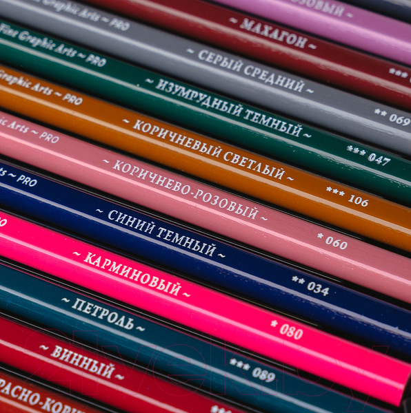 Изображение товара Набор цветных карандашей Малевичъ GrafArt Pro / 194903 (60цв)