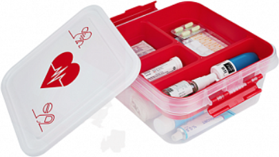 Изображение товара Контейнер для хранения Gondol My Box Сердце Для лекарств / G-610-P