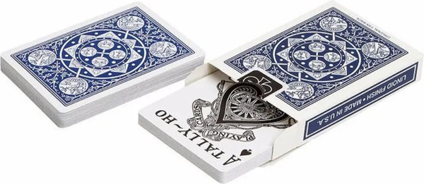 Изображение товара Игральные карты Tally-Ho Standard Index Fan Blue / 1006704-b