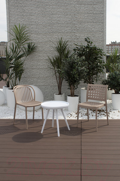 Изображение товара Стул пластиковый Sheffilton SHT-S182 (молочный/какао)