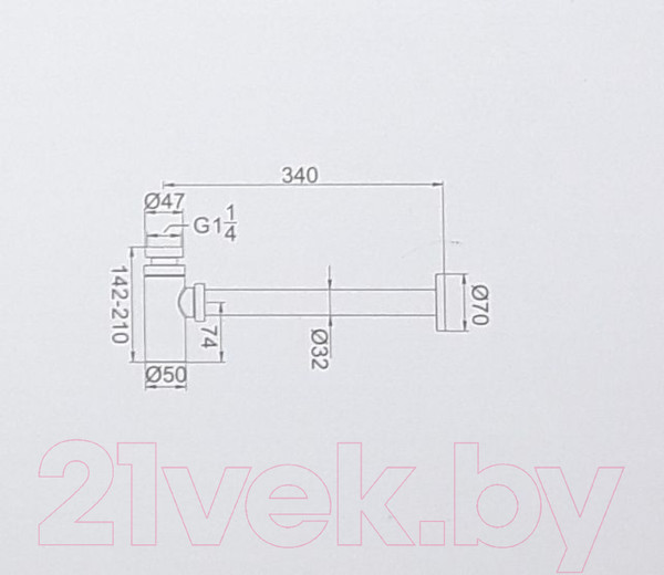 Изображение товара Сифон Ledeme L81B
