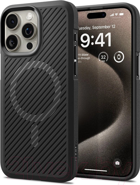 Изображение товара Чехол-накладка Spigen Core Armor для iPhone 15 Pro Max / ACS06442 (черный)
