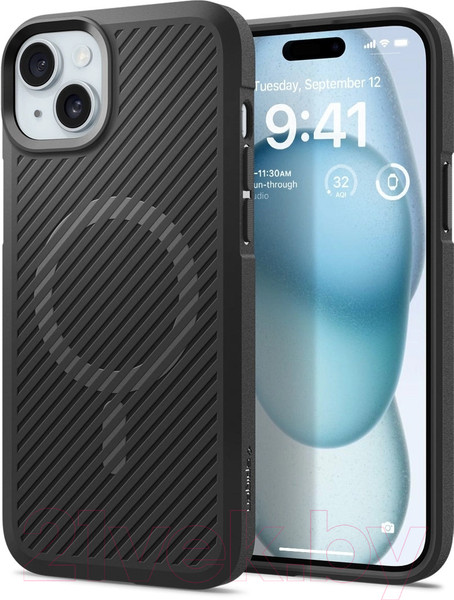 Изображение товара Чехол-накладка Spigen Core Armor для iPhone 15 / ACS06480 (черный)