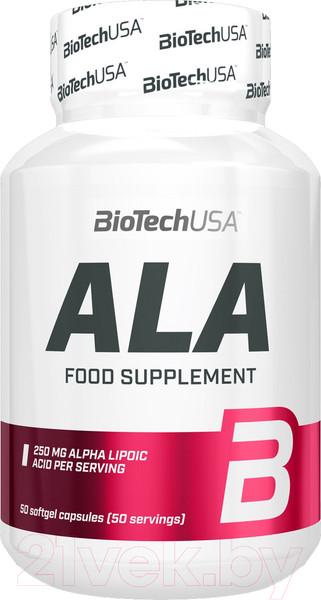 Изображение товара Жирные кислоты BioTechUSA Альфа-Липоевая кислота (50 капсул)