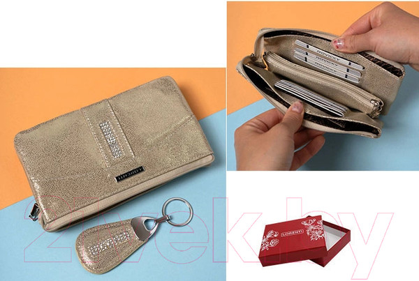 Изображение товара Портмоне Cedar Lorenti / 76121-MEG-9252 (светло-золотой)