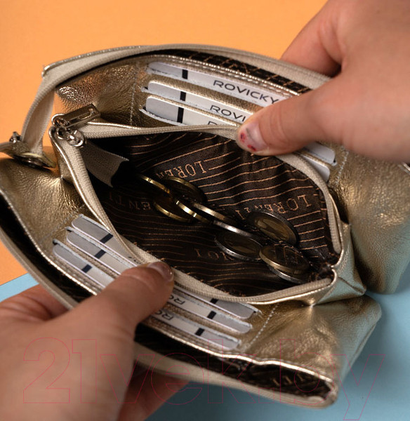 Изображение товара Портмоне Cedar Lorenti / 76121-MPL-9269 (светло-золотой)