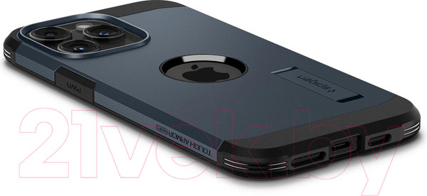 Изображение товара Чехол-накладка Spigen Tough Armor MagFit для iPhone 15 Pro Max / ACS06595 (Metal Slate)